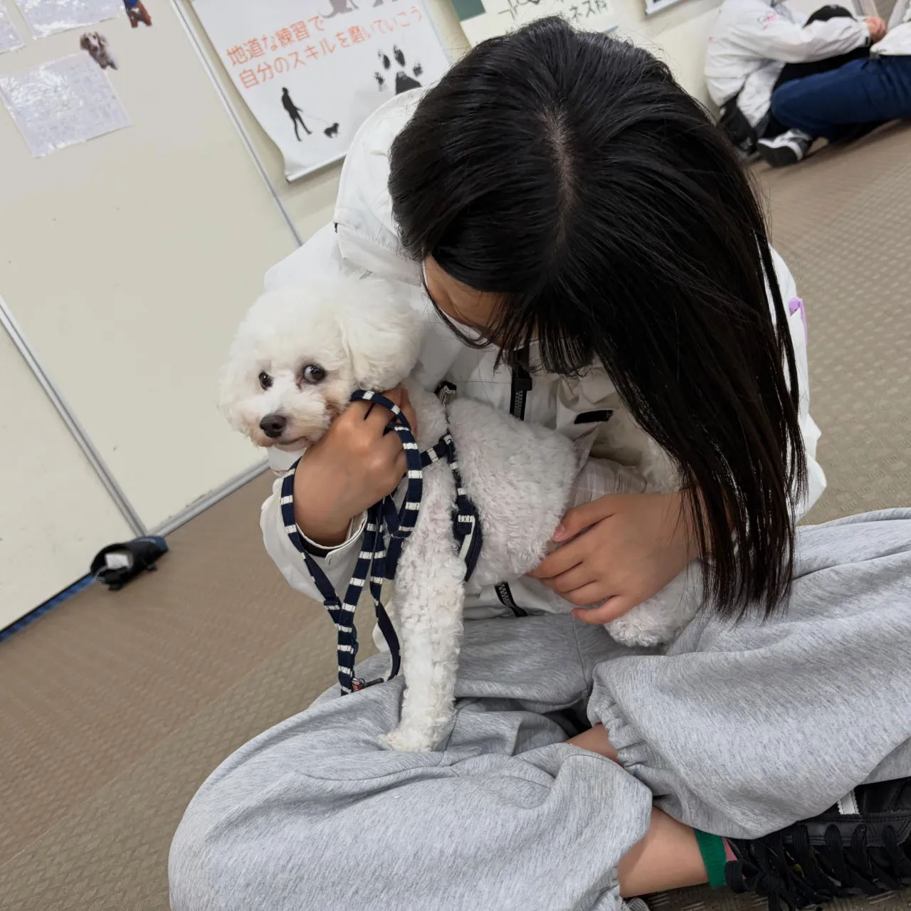 昨日はみるくくんと専門学校に行ってきました🏫